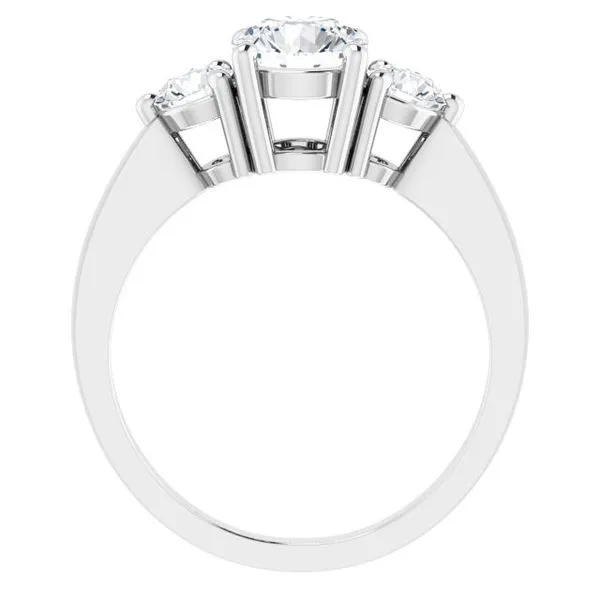 Three-Stone Ring Image 2 John E. Koller Jewelry Designs owasso, OK