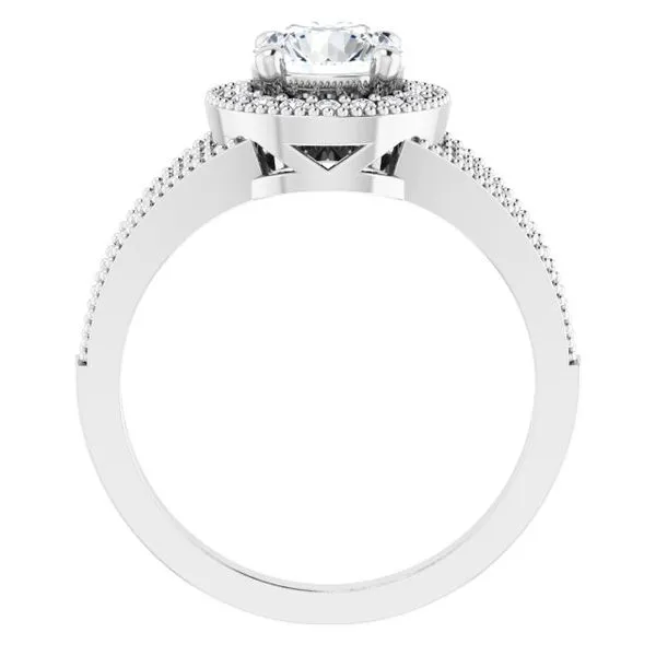 Halo-Style Ring Image 2 John E. Koller Jewelry Designs owasso, OK