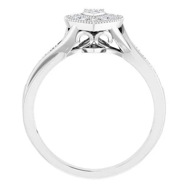 Accented Heart Ring Image 2 Becky Beck's Jewelry DeKalb, IL