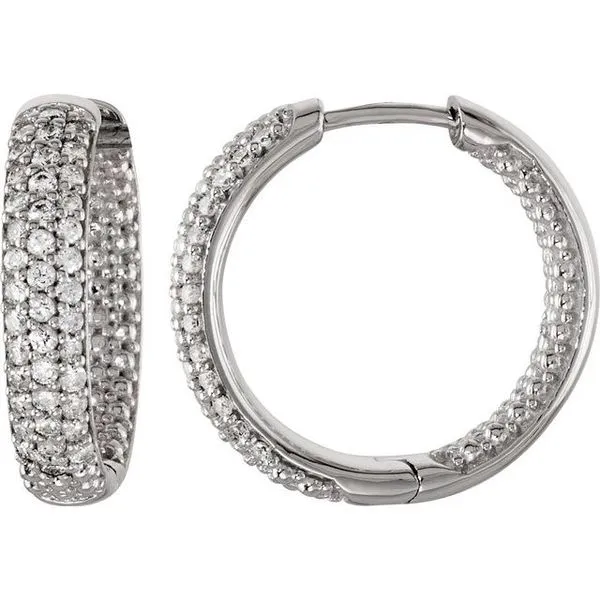 Inside-Outside Huggie Hoop Earrings Rebel Diamonds New Hampton, IA