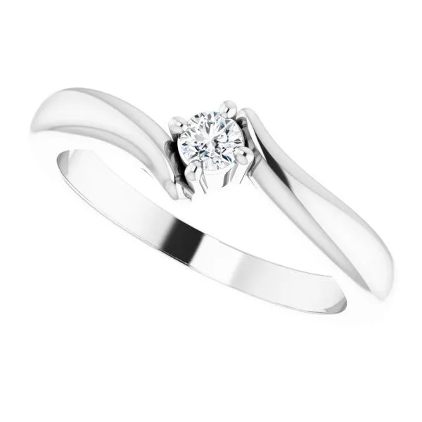 Solitaire Bypass Ring Image 5 Jewelry Design Studio Jensen Beach, FL