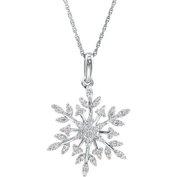 Snowflake Necklace Long Jewelers Chesapeake, VA