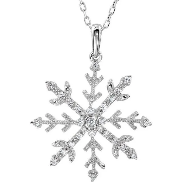 Snowflake Necklace Arnold's Jewelry and Gifts Logansport, IN