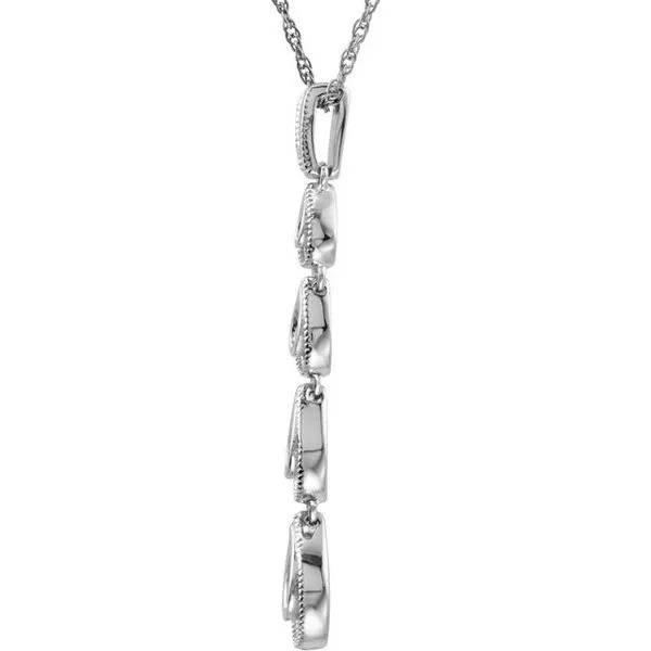 Graduated Teardrop Necklace Image 2 Long Jewelers Chesapeake, VA