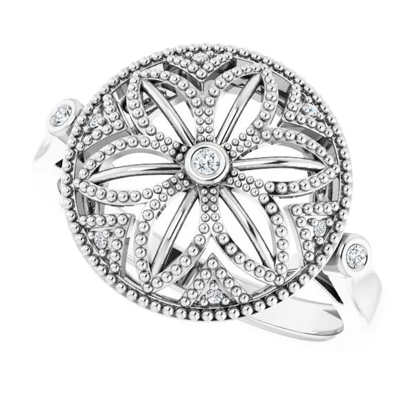 Granulated Filigree Ring Image 5 Milan's Jewelry Inc Sarasota, FL