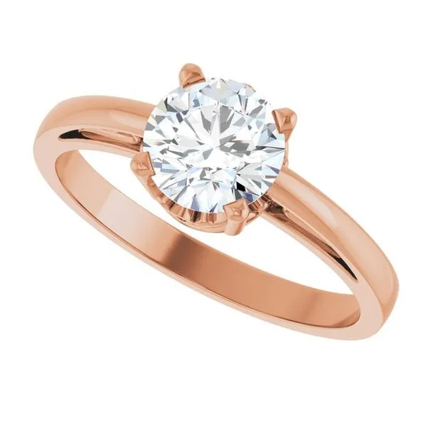 Solitaire Scroll Setting® Ring Image 5 Rasmussen Jewelers Spanish Fork, UT