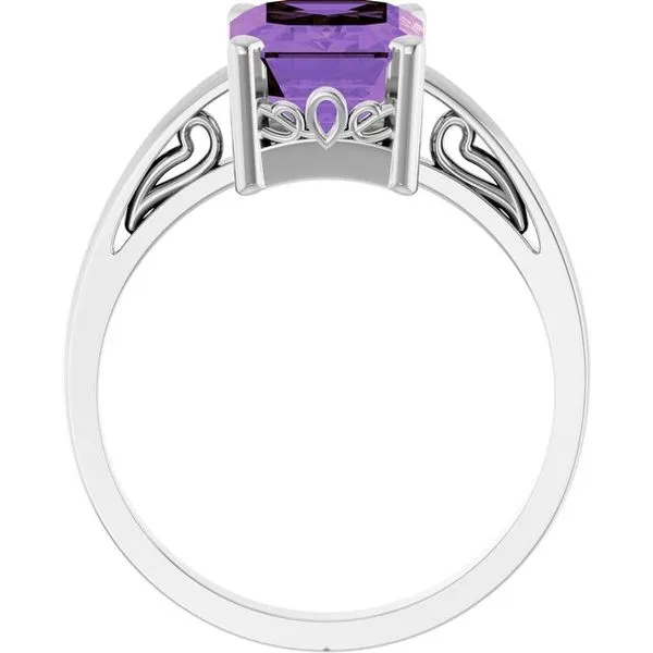 Scroll Setting® Solitaire Ring Image 2 Arnold's Jewelry and Gifts Logansport, IN
