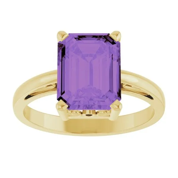 Scroll Setting® Solitaire Ring Image 3 Long Jewelers Chesapeake, VA