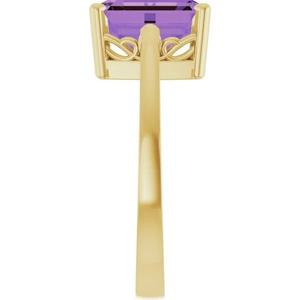 Scroll Setting® Solitaire Ring Image 4 Long Jewelers Chesapeake, VA