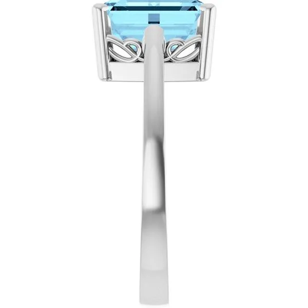 Scroll Setting® Solitaire Ring Image 4 Long Jewelers Chesapeake, VA