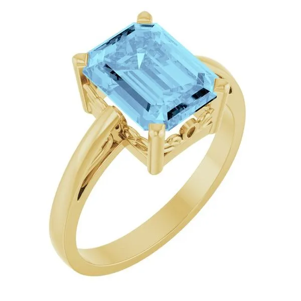 Scroll Setting® Solitaire Ring Long Jewelers Chesapeake, VA