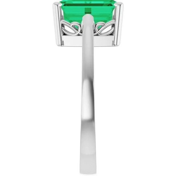 Scroll Setting® Solitaire Ring Image 4 Becky Beck's Jewelry DeKalb, IL