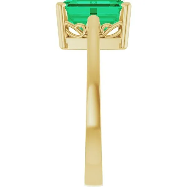 Scroll Setting® Solitaire Ring Image 4 Gysbers Jewelry Waupun, WI