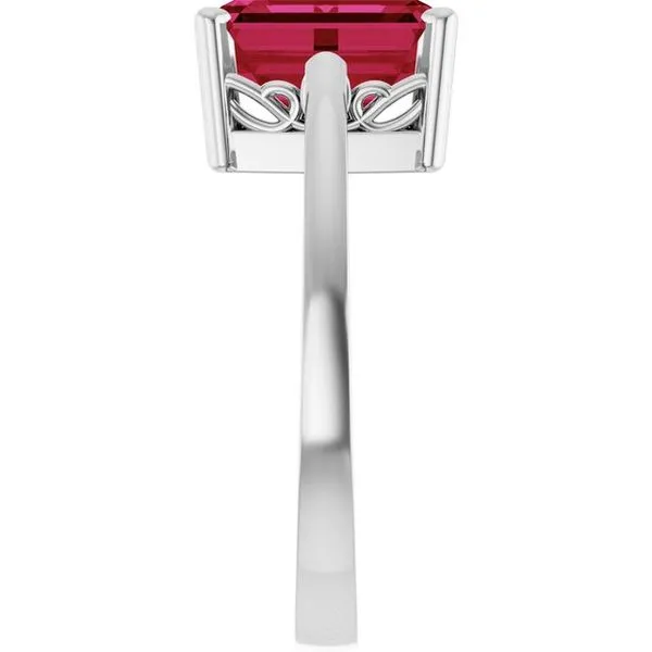 Scroll Setting® Solitaire Ring Image 4 Becky Beck's Jewelry DeKalb, IL