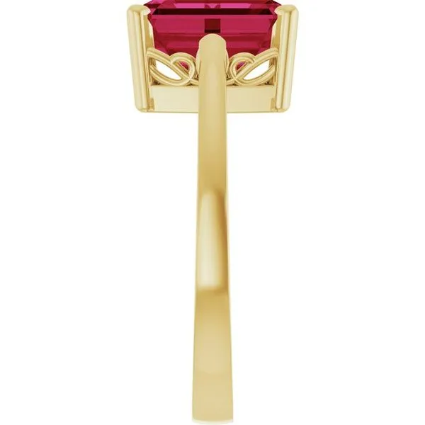 Scroll Setting® Solitaire Ring Image 4 Becky Beck's Jewelry DeKalb, IL