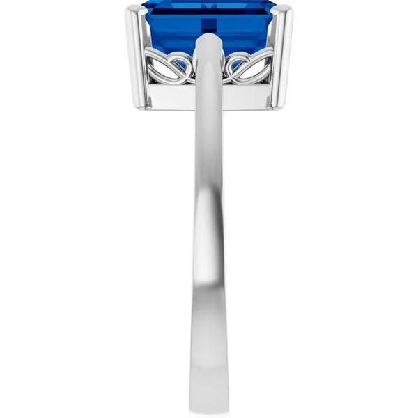 Scroll Setting® Solitaire Ring Image 4 Becky Beck's Jewelry DeKalb, IL