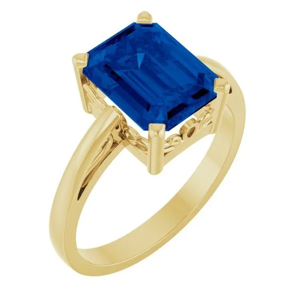 Scroll Setting® Solitaire Ring Becky Beck's Jewelry DeKalb, IL