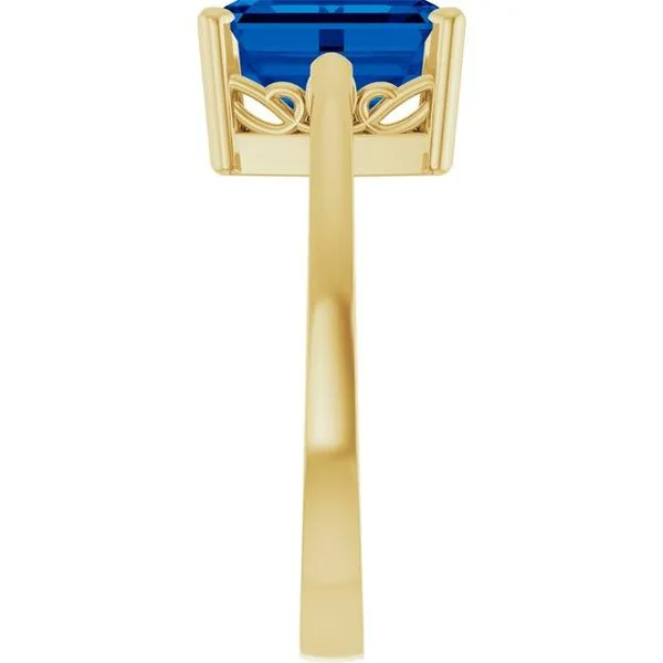 Scroll Setting® Solitaire Ring Image 4 Long Jewelers Chesapeake, VA