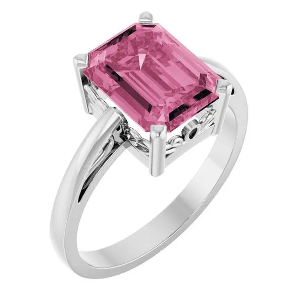 Scroll Setting® Solitaire Ring Becky Beck's Jewelry DeKalb, IL