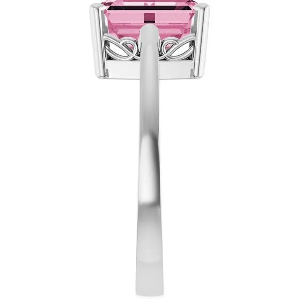 Scroll Setting® Solitaire Ring Image 4 Becky Beck's Jewelry DeKalb, IL