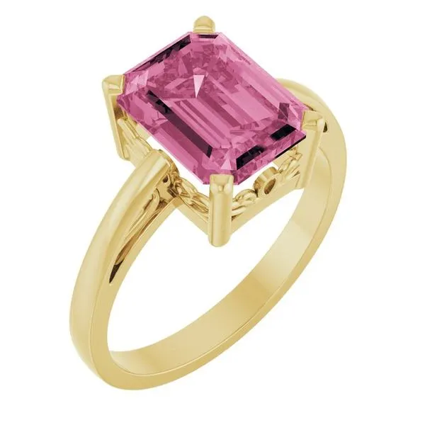 Scroll Setting® Solitaire Ring Becky Beck's Jewelry DeKalb, IL