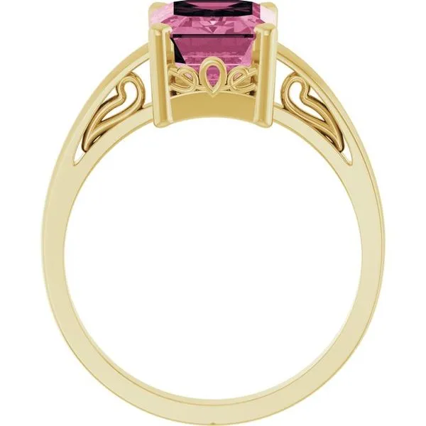 Scroll Setting® Solitaire Ring Image 2 Becky Beck's Jewelry DeKalb, IL