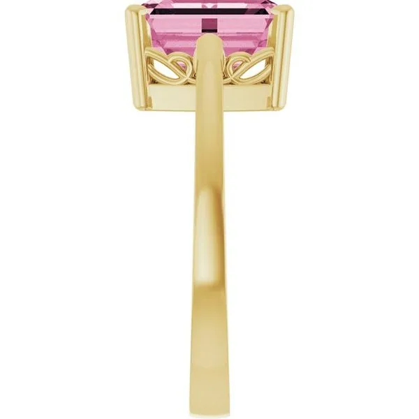 Scroll Setting® Solitaire Ring Image 4 Becky Beck's Jewelry DeKalb, IL