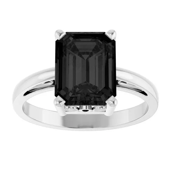 Scroll Setting® Solitaire Ring Image 3 Becky Beck's Jewelry DeKalb, IL