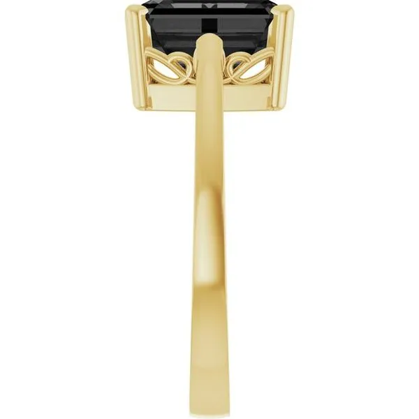 Scroll Setting® Solitaire Ring Image 4 Gysbers Jewelry Waupun, WI