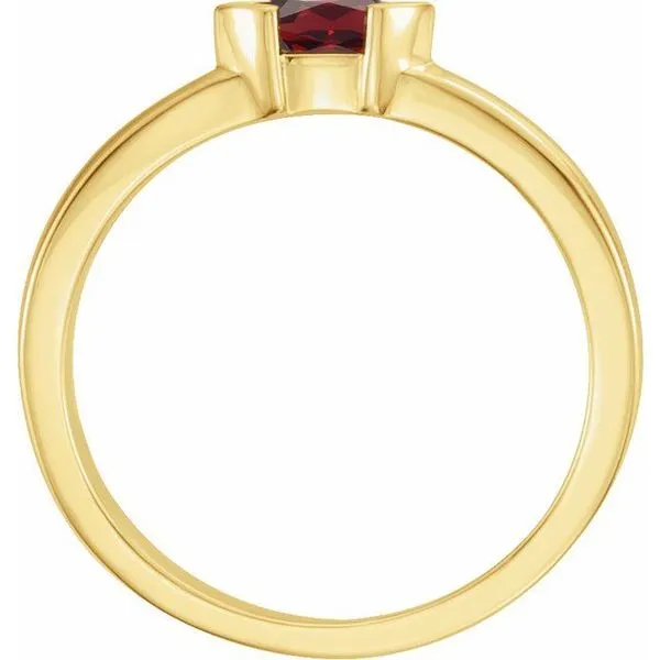 Half-Bezel Family Stackable Ring Image 2 Cherry Street Jewelers Tulsa, OK