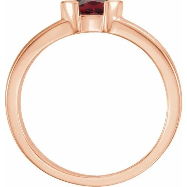 Half-Bezel Family Stackable Ring Image 2 Comstock Jewelers Edmonds, WA