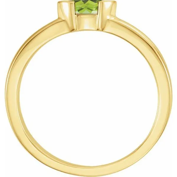 Half-Bezel Family Stackable Ring Image 2 James Wolf Jewelers Mason, OH