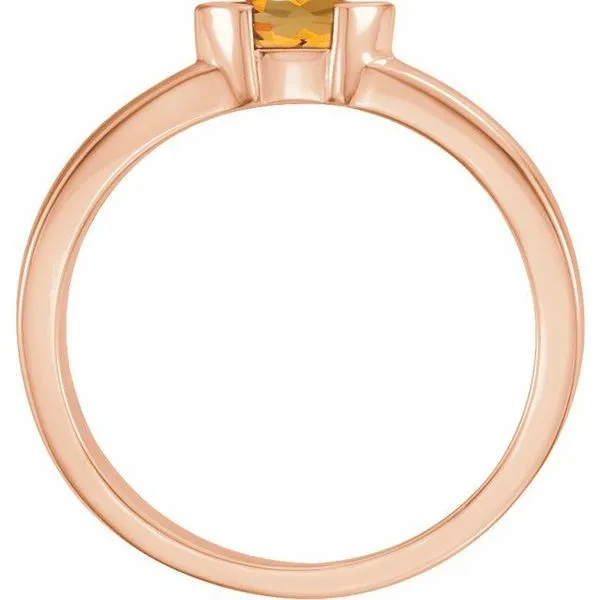 Half-Bezel Family Stackable Ring Image 2 James Wolf Jewelers Mason, OH