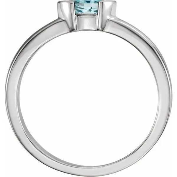 Half-Bezel Family Stackable Ring Image 2 D'Errico Jewelry Scarsdale, NY