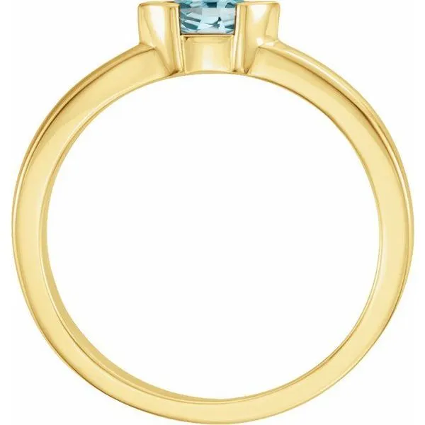 Half-Bezel Family Stackable Ring Image 2 Jewelry Design Studio Jensen Beach, FL