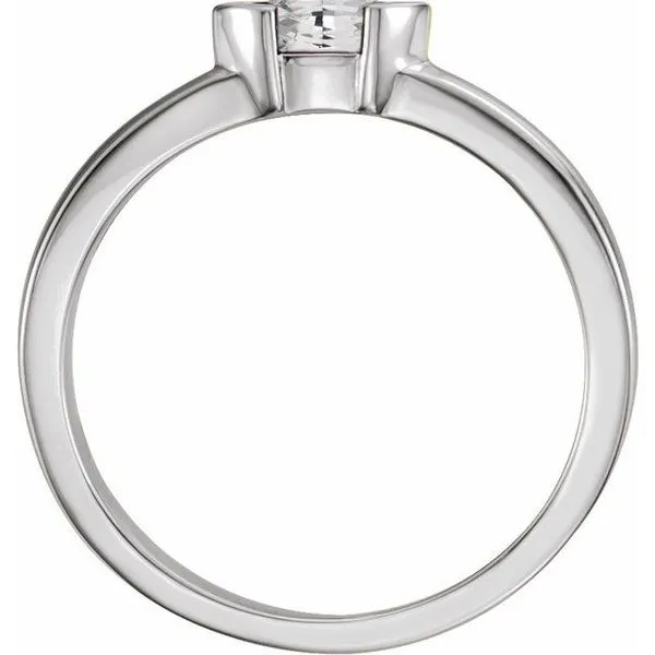 Half-Bezel Family Stackable Ring Image 2 Jewelry Design Studio Jensen Beach, FL