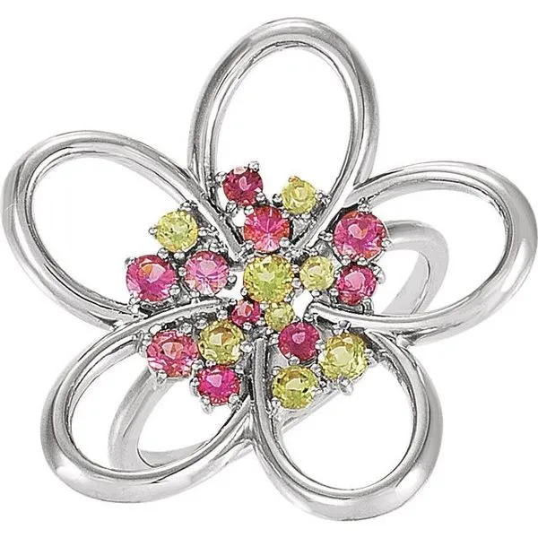 Flower Ring Image 2 The Diamond Shop, Inc. Lewiston, ID