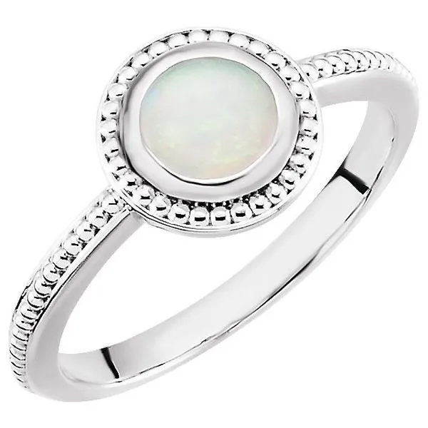 Beaded Cabochon Ring Hart's Jewelers Grants Pass, OR