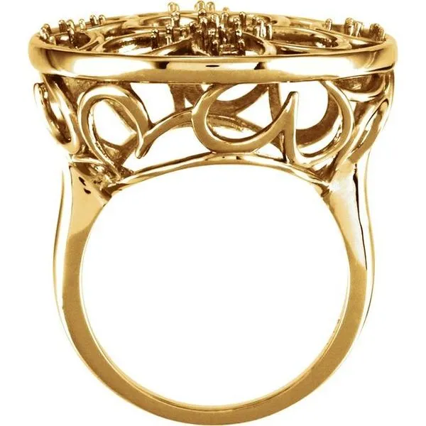 Floral Ring Image 2 The Diamond Shop, Inc. Lewiston, ID