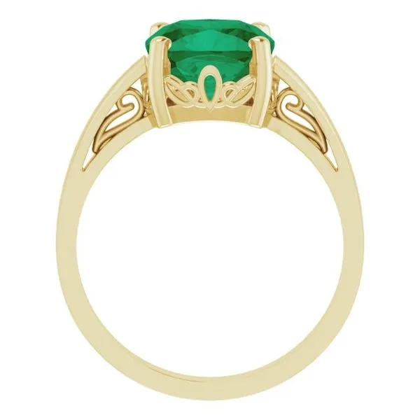 Cushion Scroll Setting® Ring Image 2 Henry B. Ball Jewelers Canton, OH