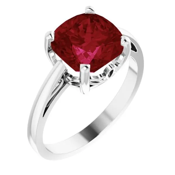 Cushion Scroll Setting® Ring Gysbers Jewelry Waupun, WI