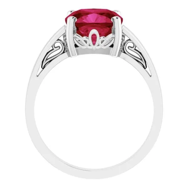 Cushion Scroll Setting® Ring Image 2 Gysbers Jewelry Waupun, WI