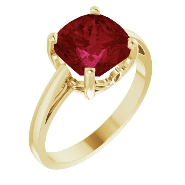 Cushion Scroll Setting® Ring Henry B. Ball Jewelers Canton, OH