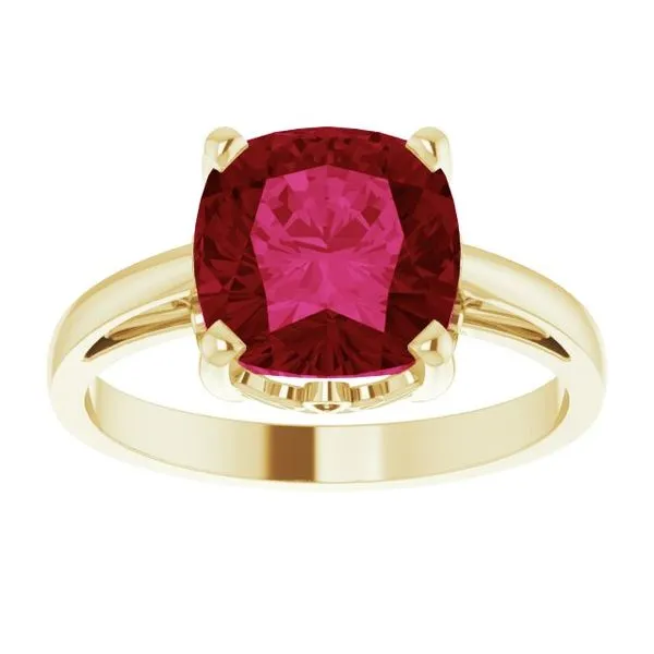 Cushion Scroll Setting® Ring Image 3 Becky Beck's Jewelry DeKalb, IL