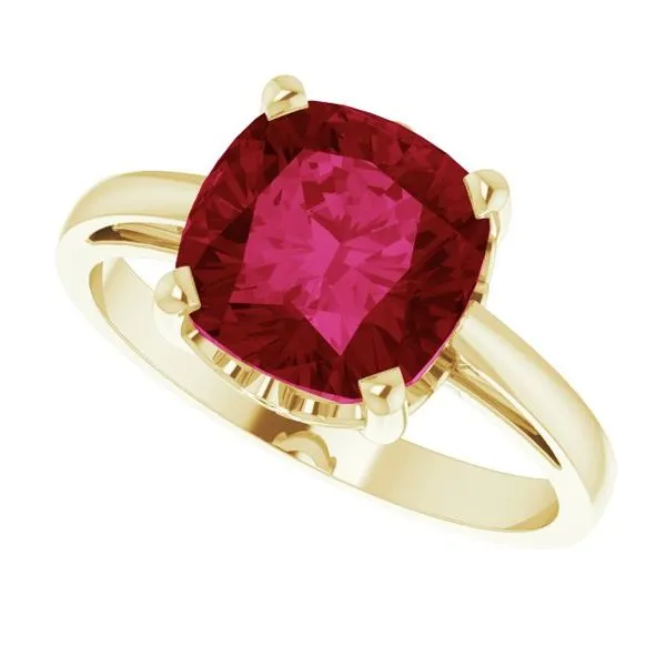 Cushion Scroll Setting® Ring Image 5 Becky Beck's Jewelry DeKalb, IL