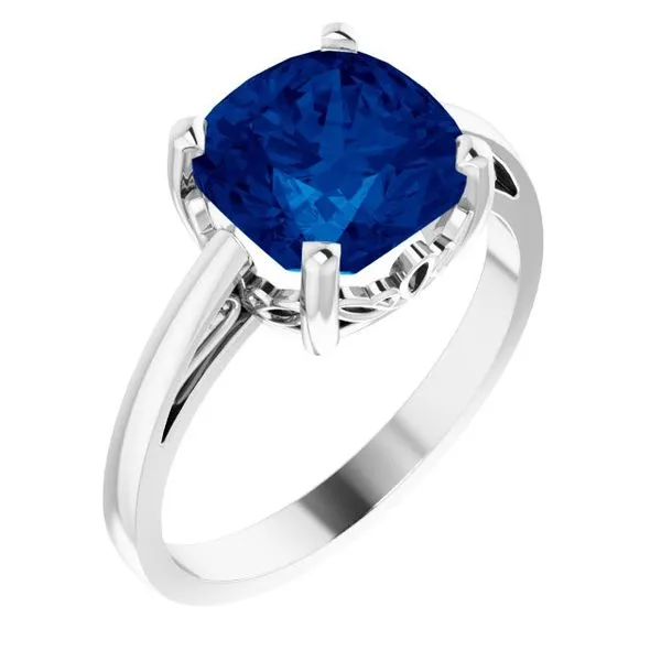 Cushion Scroll Setting® Ring Becky Beck's Jewelry DeKalb, IL