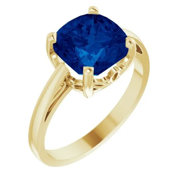 Cushion Scroll Setting® Ring Becky Beck's Jewelry DeKalb, IL