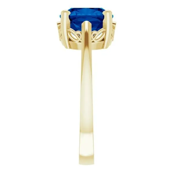 Cushion Scroll Setting® Ring Image 4 Becky Beck's Jewelry DeKalb, IL