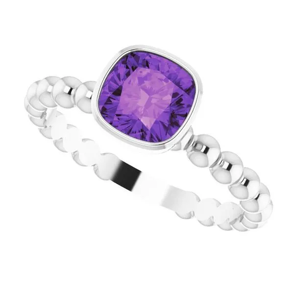 Family Beaded Stackable Ring Image 5 James Wolf Jewelers Mason, OH