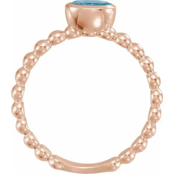 Family Beaded Stackable Ring Image 2 James Wolf Jewelers Mason, OH